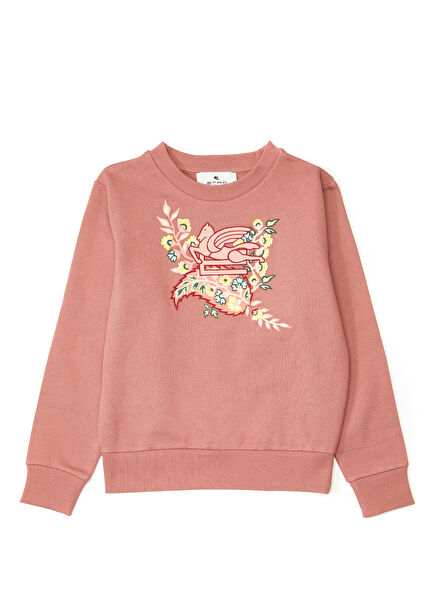 Powder Logo Detailed Girls' Sweatshirt