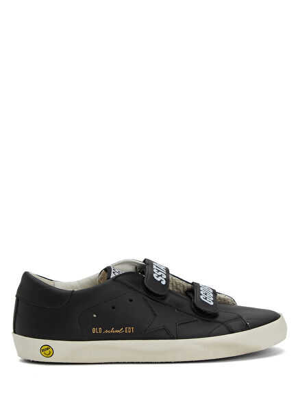 Old School Siyah Unisex Çocuk Deri Sneaker
