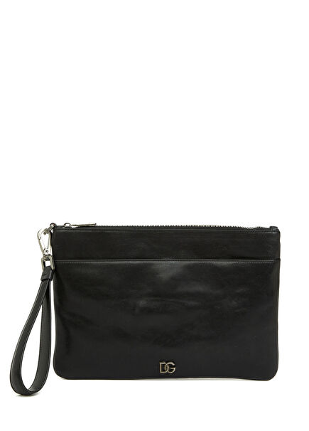 Siyah Erkek Deri El Portföyü