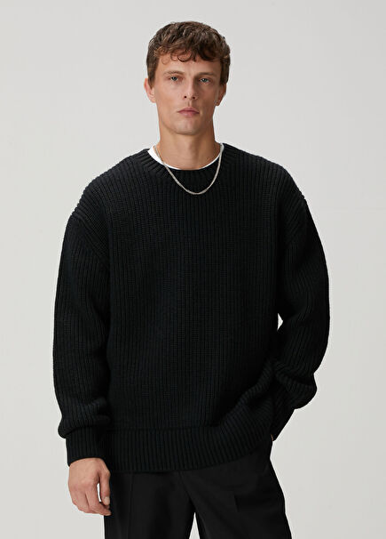 Black Wool Sweater