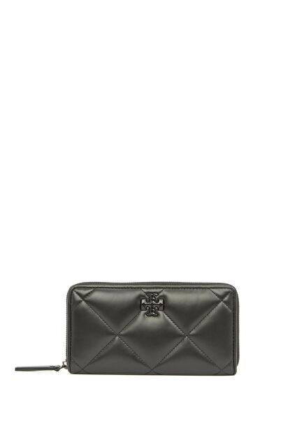 Kira Diamond Black Quilted Women's Leather Wallet