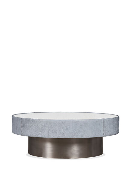 Mushroom Short Fungus White Leather Coffee Table