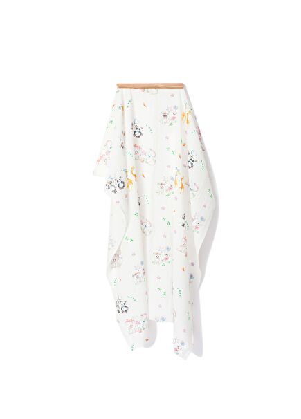 Jungle Twins Multicolored Muslin Blanket