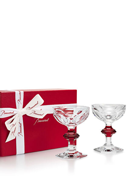 Harcourt 1841 Champagne Coupe Red 2'li Kristal Şampanya Kadehi