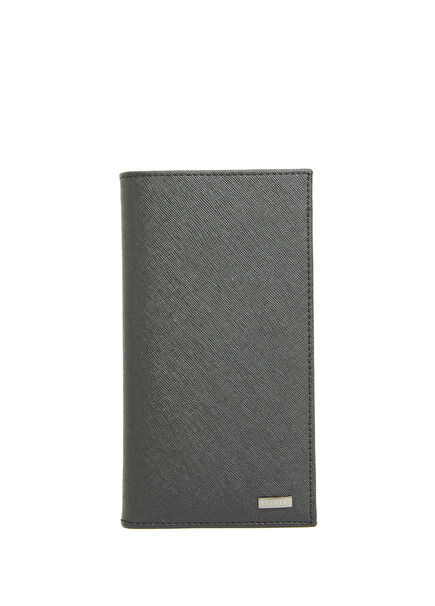 Saffiano Siyah Erkek Seyahat Cüzdanı