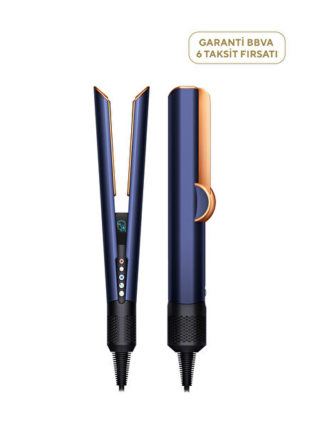 Airstrait Prussian Blue Shiny Copper Hair Straightener