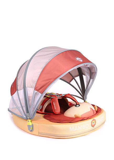 Lion Safe Canopy and Foot Support Baby Swim Ring