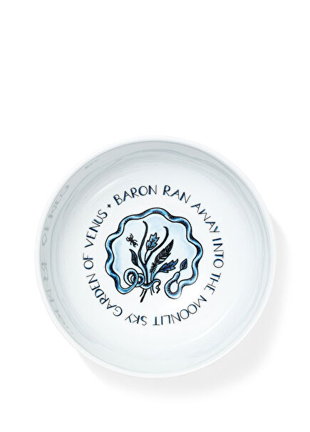 Venus Bowl White Blue Bowl 14 cm