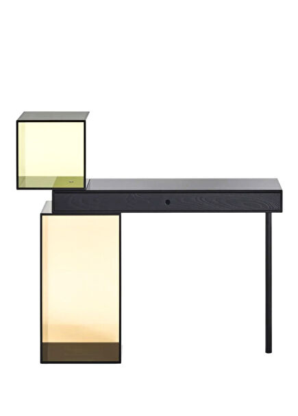 Ratio Renkli Cam Çalışma Masası