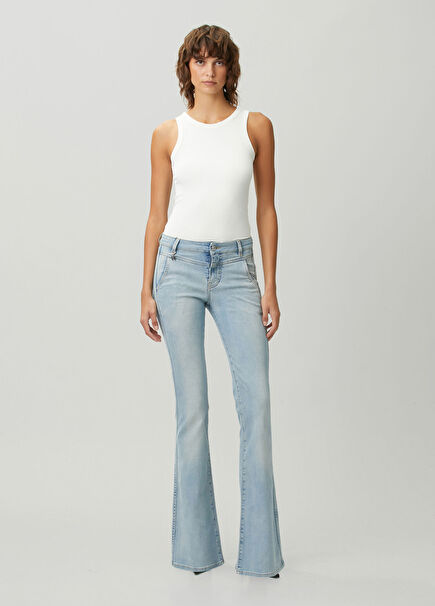 Blue Flared Jeans