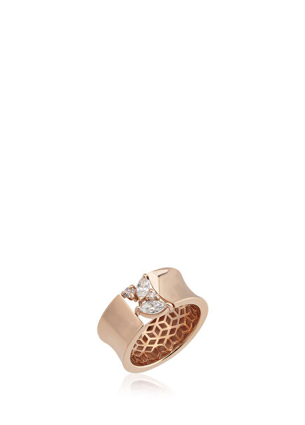Marquise Diamond Women's Gold Ring