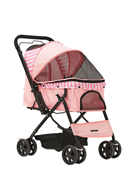 Nova Pink Cat and Dog Stroller