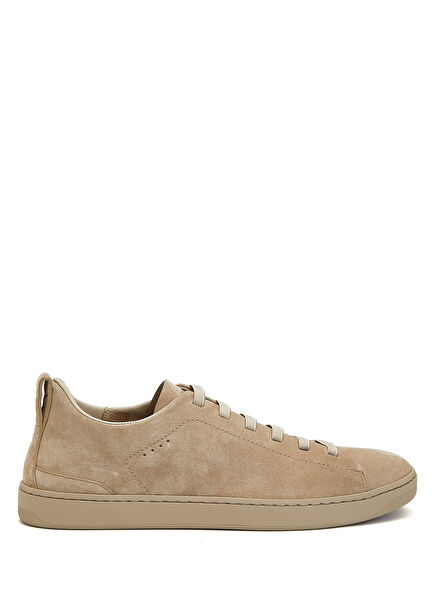 Bej Erkek Deri Sneaker