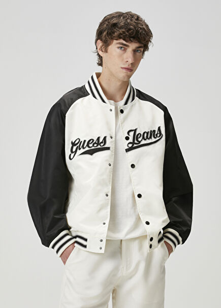 Cream Bomber Coat