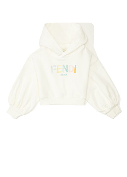 White Hooded Boys Sweatshirt