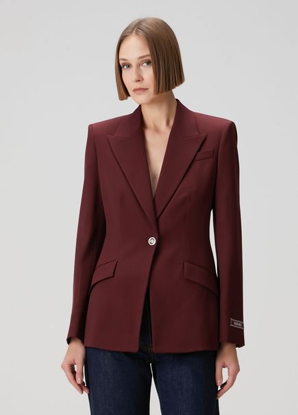 Bordo Yün Blazer