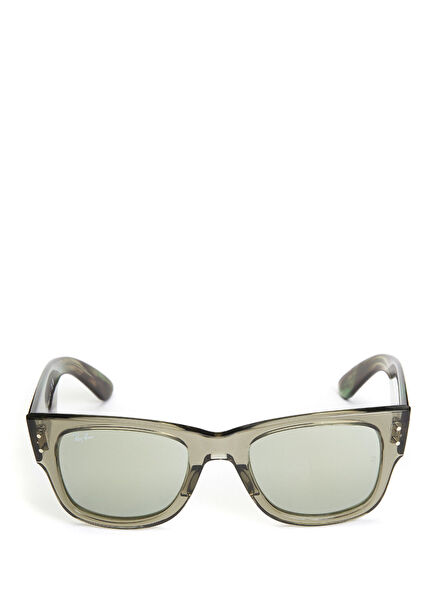 Brown Green Patterned Men's Sunglasses