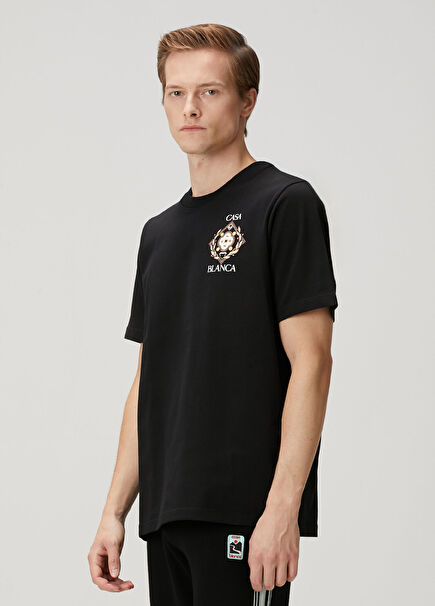 Siyah Organik Pamuk T-shirt