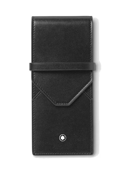 Meisterstück Black Leather Pencil Case