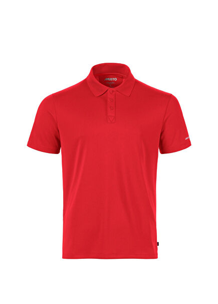 M Evo Crew Sunblock Ss Polo Yaka True Red Kısa Kollu Erkek T-Shirt