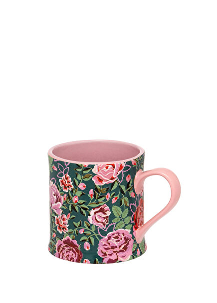 Dolly Rose Yeşil Porselen Kupa