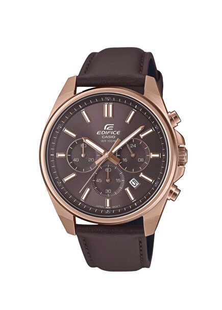 EFV-650CL-5AVUDF Edifice Brown Leather Men's Watch