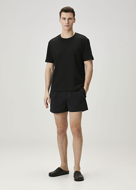 Black Waist Corded Swimsuit