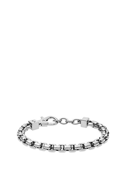AXG0045-040 Men's Metallic Grey Steel Bracelet
