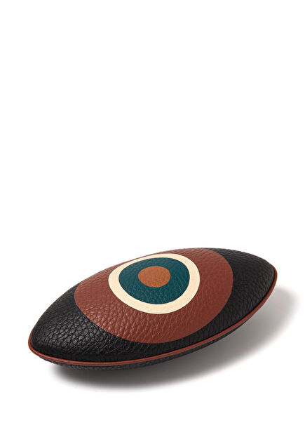 Evil Eye Talisman Siyah Deri Kağıt Ağırlığı