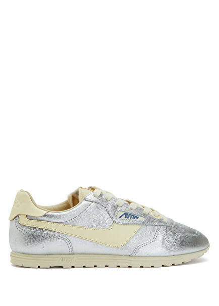 Windspin Silver Ekru Kadın Deri Sneaker