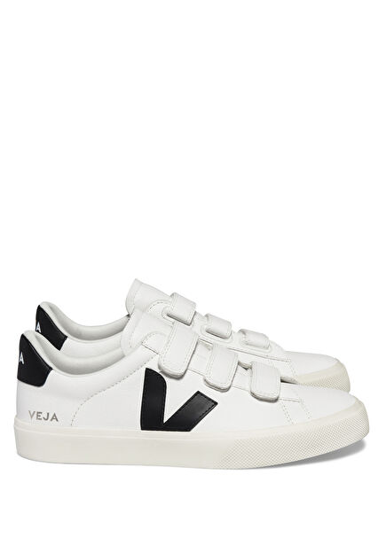 Recife Chromefree Siyah Beyaz Kadın Deri Sneaker