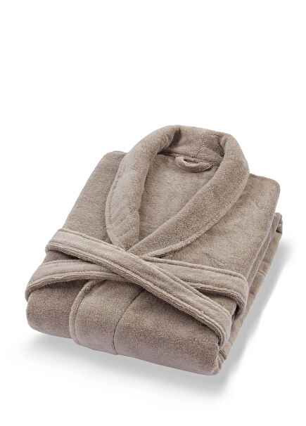 Chicago Fibrosoft ® Warm Gray Cotton Unisex Bathrobe