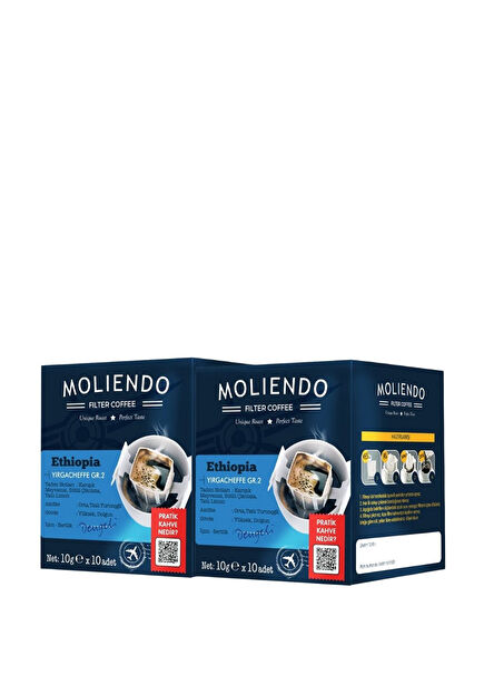 Ethiopia Yirgacheffe Pratik Filtre Kahve 20 Adet