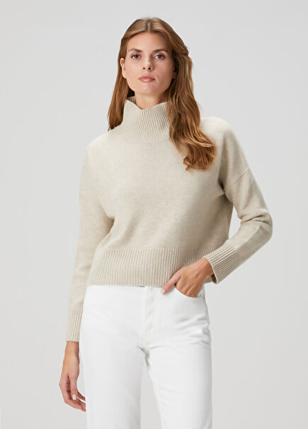 Beige Cashmere Sweater