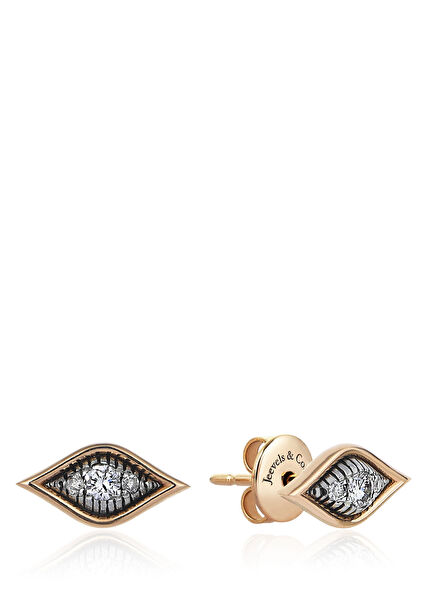 Nature Reflection Minik Göz Kadın Altın Küpe