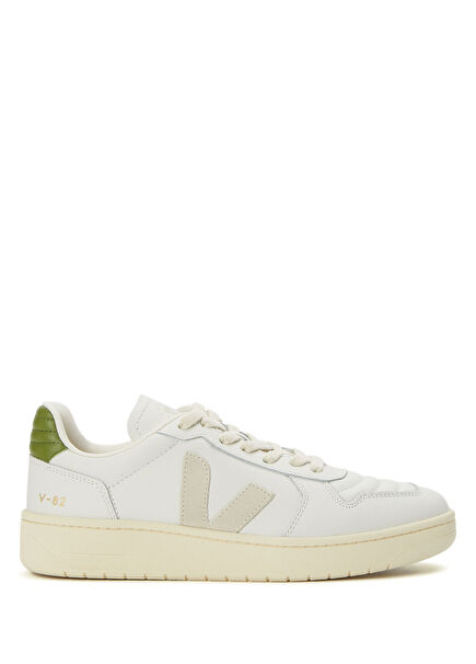 V-82 II Beyaz Yeşil Kadın Deri Sneaker