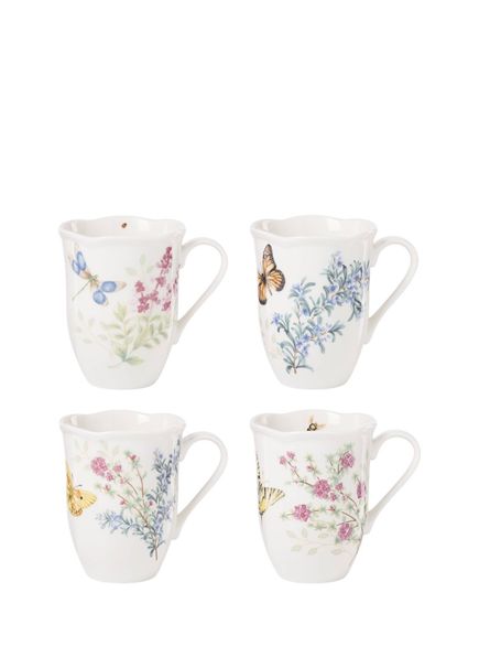 Butterfly Herbs Desenli Porselen Kupa  
