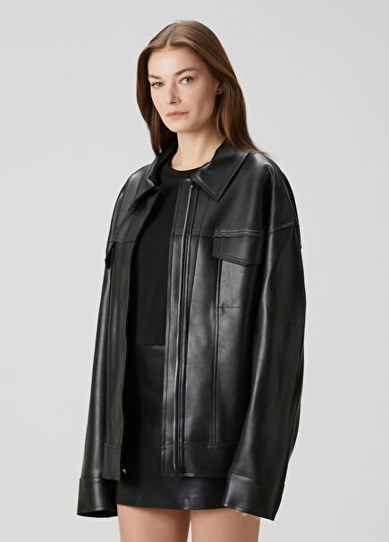 Oversized Siyah Ceket