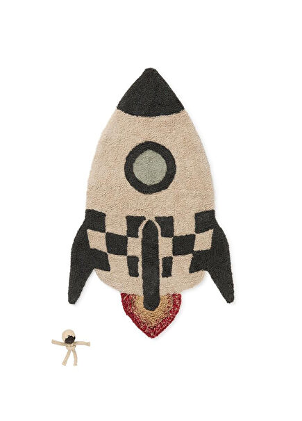 Roket Çocuk Odası Halı 85 x 135 cm