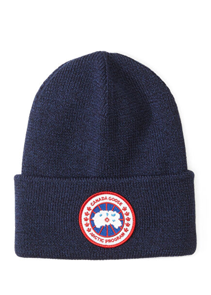 Navy Blue Men's Wool Beanie
