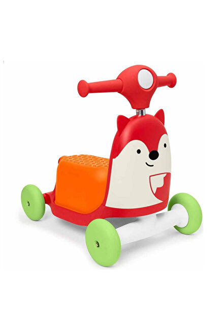 Zoo 3'ü 1 Arada Tilki Desenli Scooter 