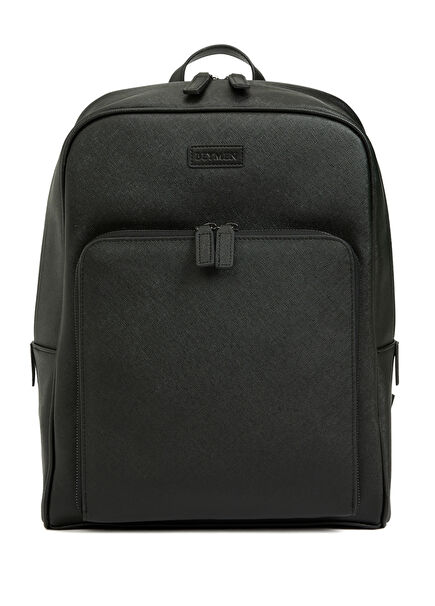 Siyah Logolu Erkek Sırt Çantası