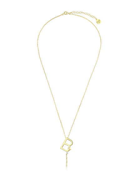 Deniz B Harfi Gold 14 Ayar Altın Kadın Kolye
