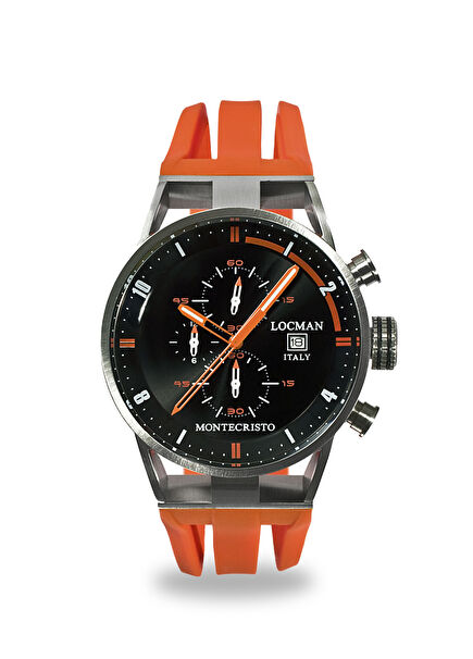 Montecristo Classic Turuncu Silikon Erkek Kol Saati