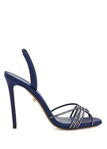 Giusy Lacivert Kadın Sandalet