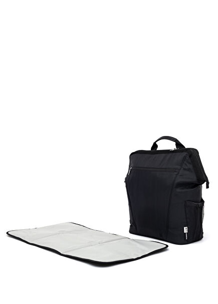 Siyah Çok Yönlü Kullanılabilen Anne Bebek Bakım Çantası Organizer