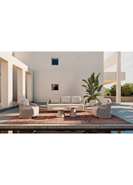 Zante Beige Aluminum Garden Set