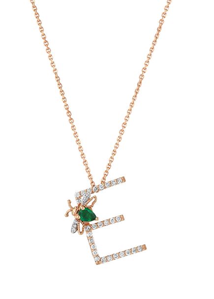 Letter E Women's Gold Necklace