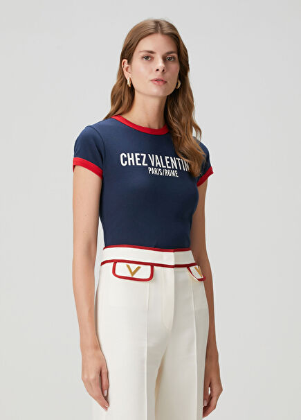 Chez Valentino Lacivert T-shirt