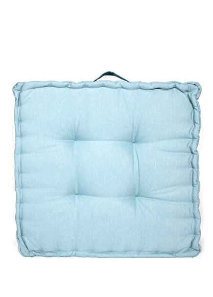 French Mattress Teal Biscuit Cushion